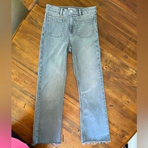 Zara women’s grey cropped jeans